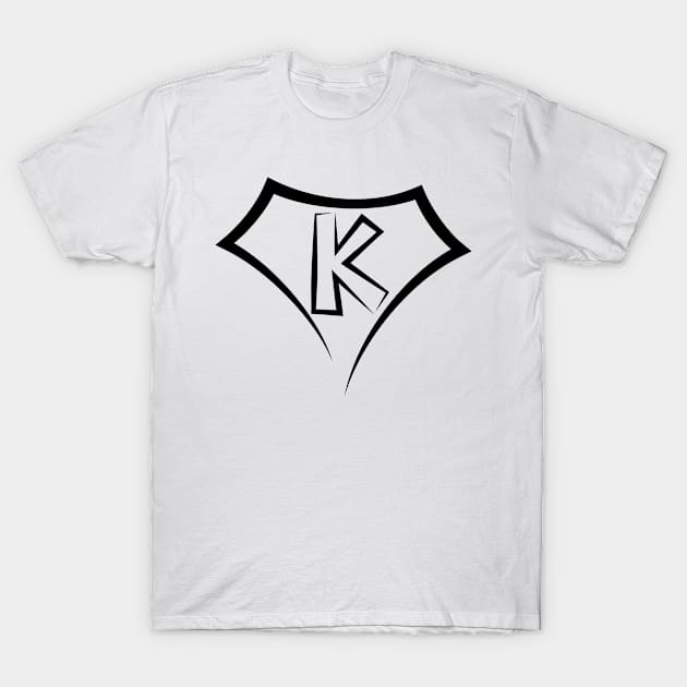 Super letter K T-Shirt by Florin Tenica